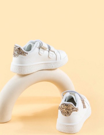 Adidasi Shein Kids, alb