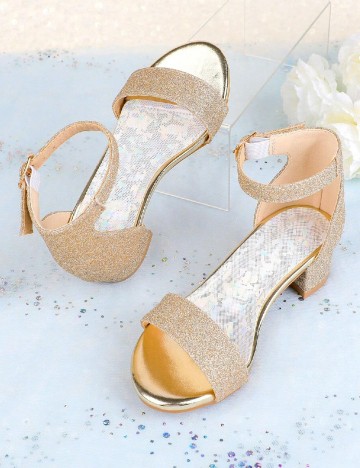 
						Sandale Shein Kids, auriu