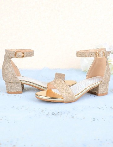 Sandale Shein Kids, auriu