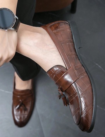 Mocasini SHEIN, maro