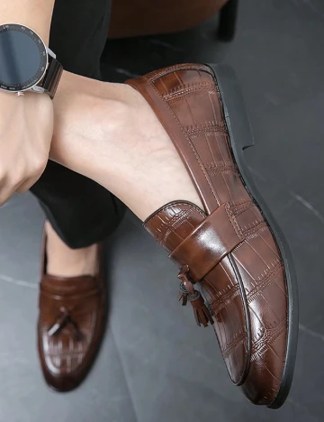 Mocasini SHEIN, maro