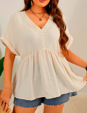 Bluza SHEIN CURVE, crem