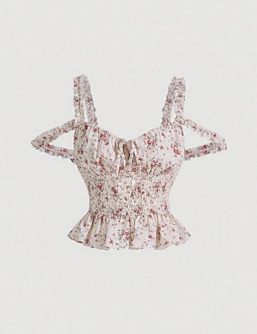 
						Top SHEIN, floral print