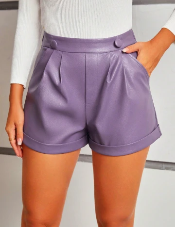 Pantaloni scurti SHEIN, mov