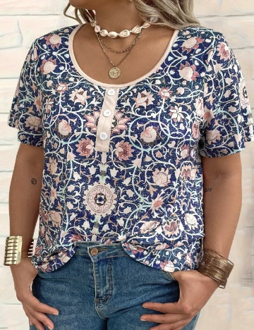 Tricou SHEIN CURVE, mix culori