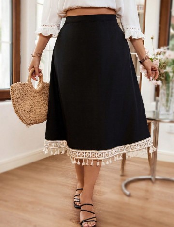 
						Fusta SHEIN CURVE, negru