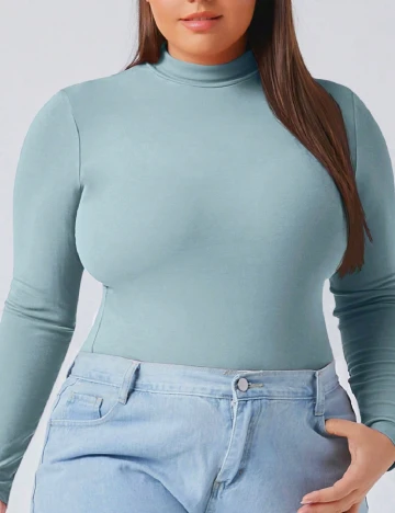 Bluza SHEIN CURVE, albastru