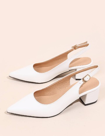 Pantofi SHEIN, alb