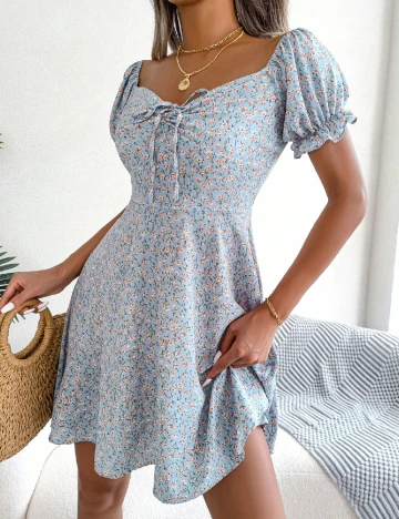 Rochie scurta SHEIN, albastru