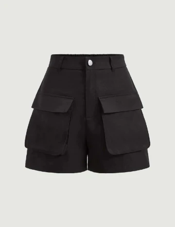 Pantaloni scurti SHEIN, negru
