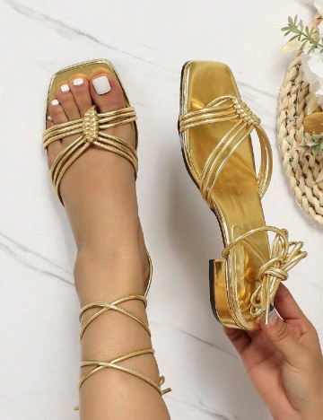 Sandale SHEIN, auriu