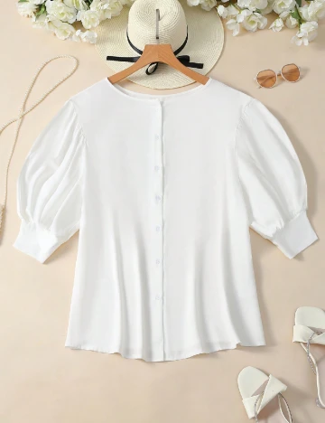 Camasa SHEIN CURVE, alb