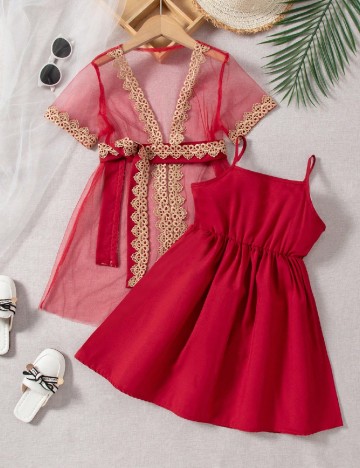 
						Compleu Shein Kids, rosu