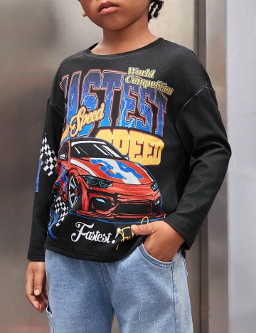 
						Bluza Shein Kids, negru