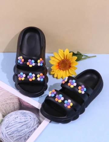 Slapi Shein Kids, negru