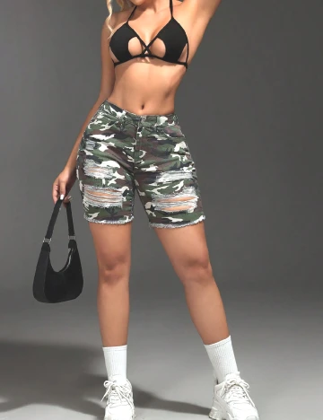 Pantaloni scurti SHEIN, army