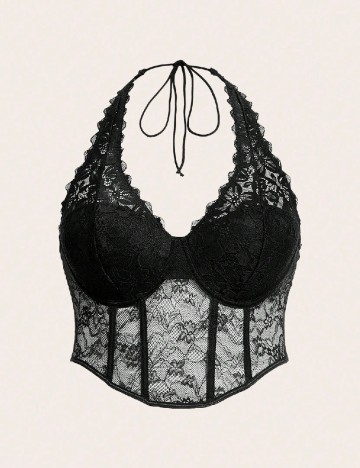 
						Top SHEIN CURVE, negru