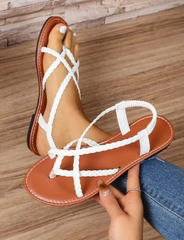 Sandale SHEIN, alb