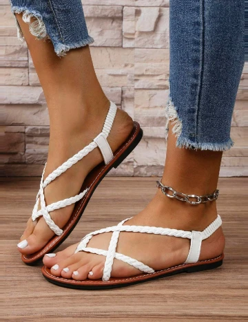 Sandale SHEIN, alb
