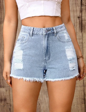 Pantaloni scurti SHEIN, albastru