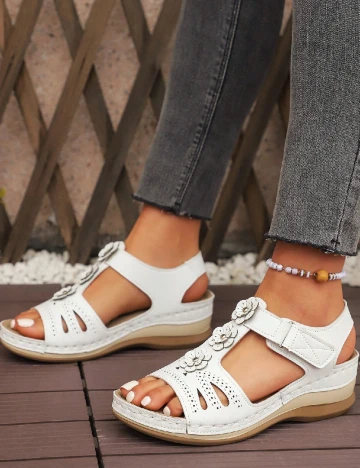 Sandale SHEIN, alb