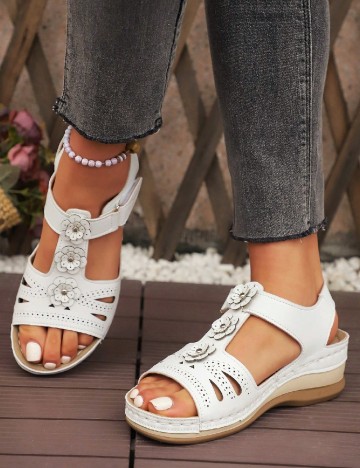 Sandale SHEIN, alb