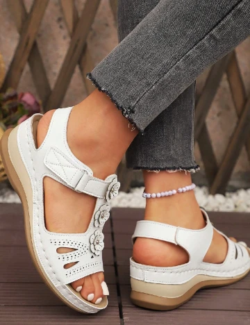 Sandale SHEIN, alb