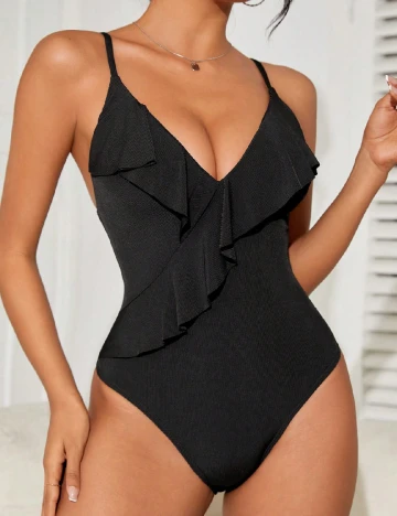 Costum de baie SHEIN, negru