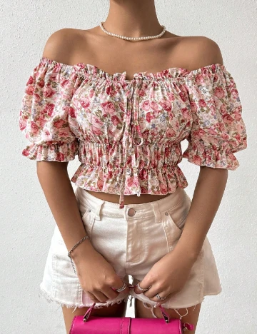 Top SHEIN, floral