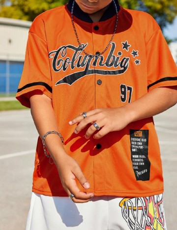 
						Camasa Shein Kids, portocaliu