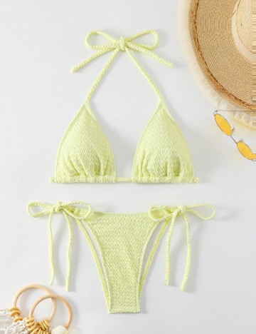 
						Costum de baie SHEIN, verde