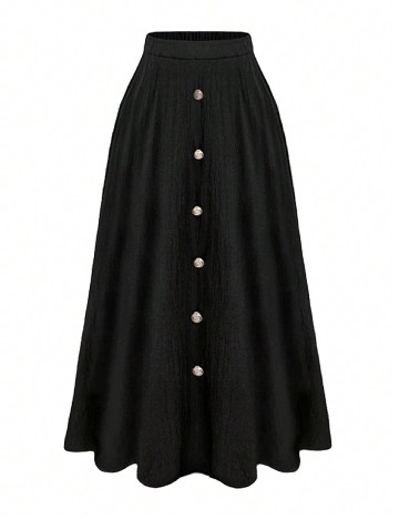 
						Fusta SHEIN CURVE, negru