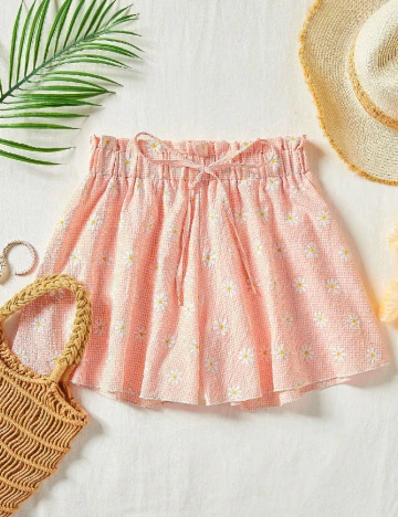 Pantaloni scurti SHEIN, piersica