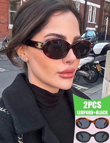 
						Set ochelari de soare 2 perechi SHEIN, mix culori