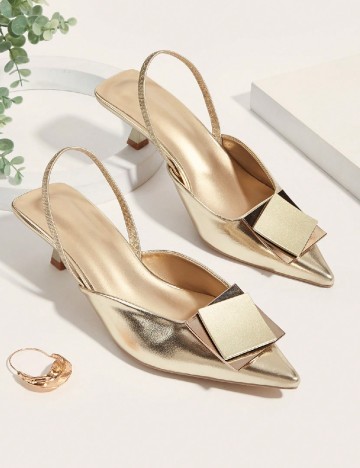 
						Pantofi SHEIN, auriu