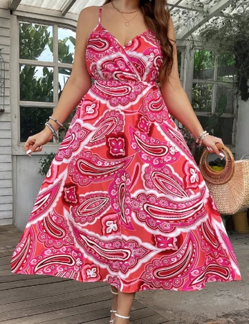 Rochie lunga SHEIN CURVE, mix culori