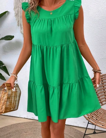 Rochie scurta SHEIN, verde