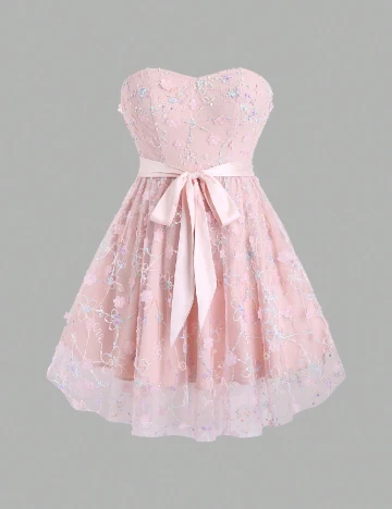 Rochie scurta SHEIN, roz