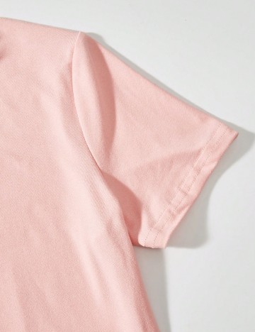 Set Tricouri 4 bucati Shein Kids, mix culori