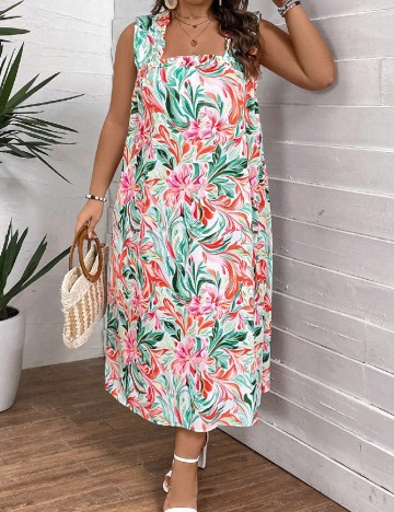 
						Rochie lunga SHEIN CURVE, mix culori