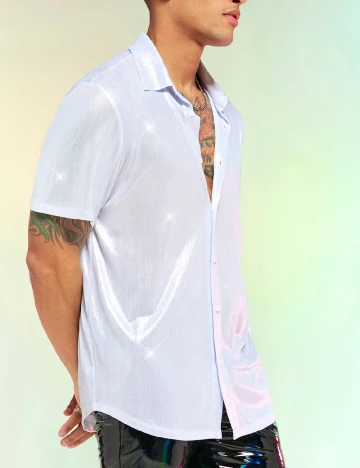 Camasa SHEIN, argintiu