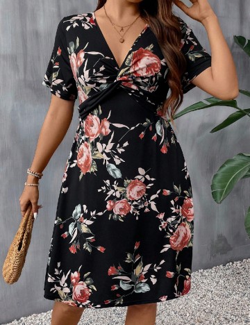 
						Rochie scurta SHEIN CURVE, floral print