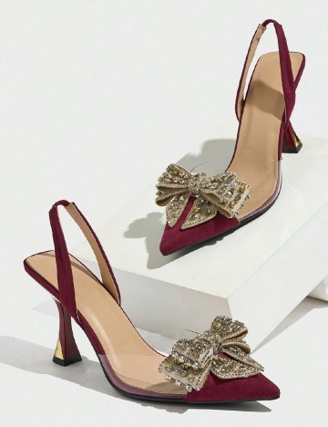 Pantofi SHEIN, visiniu