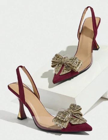 Pantofi SHEIN, visiniu