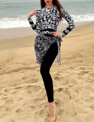 Salopeta de plaja SHEIN, negru