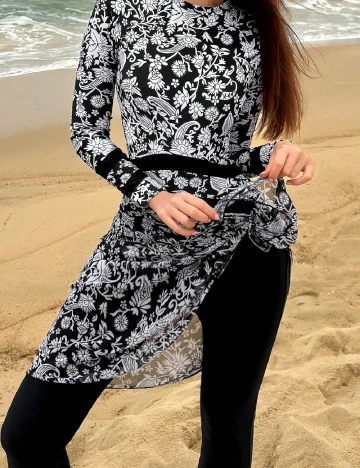 Salopeta de plaja SHEIN, negru