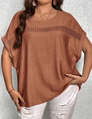 Bluza SHEIN CURVE, maro