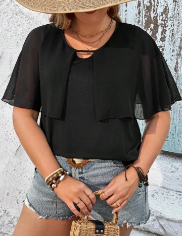 Bluza SHEIN CURVE, negru