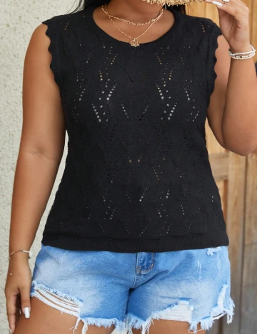 Maiou SHEIN CURVE, negru