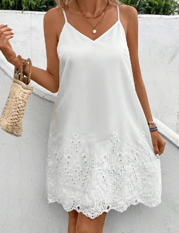 Rochie scurta SHEIN, alb